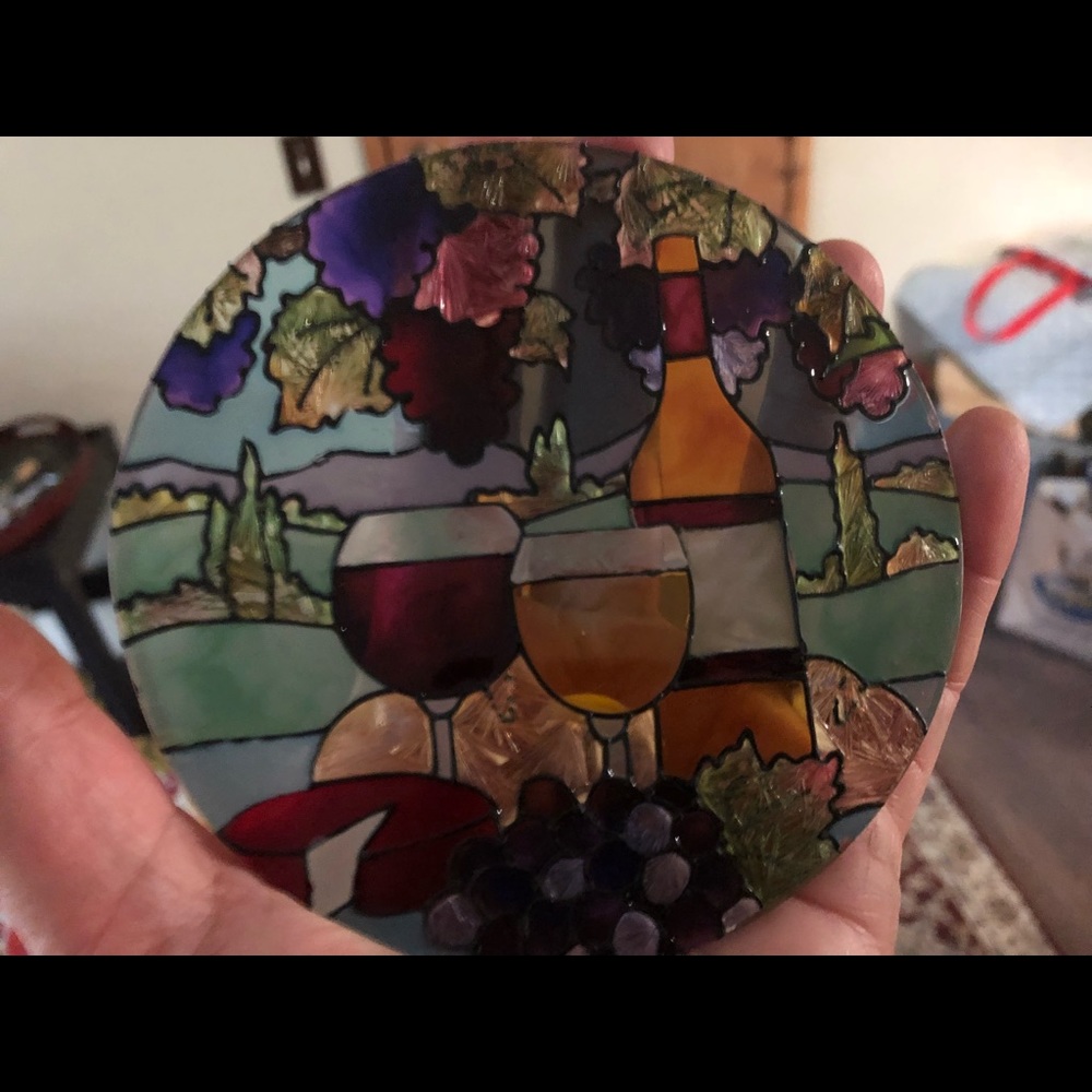 Stain glass like painted art